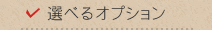 選べるオプション
